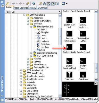 AutoCAD Design Center