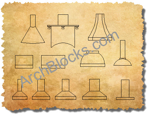 Range Hood CAD Symbol AutoCAD