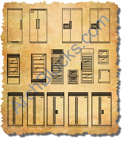 Refrigerator AutoCAD Blocks Archblocks