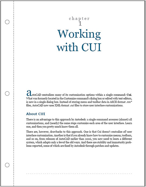 Tailoring AutoCAD 2010 CUI - Chapter 1