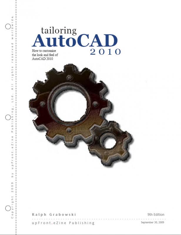 tailoring AutoCAD 2010 cover page