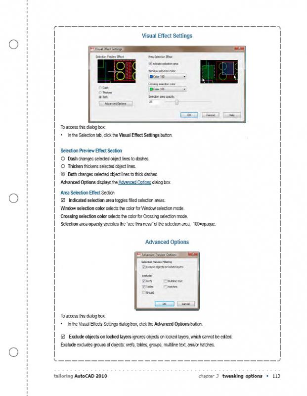 Tailoring AutoCAD 2010 Chapter 3 Sample Page