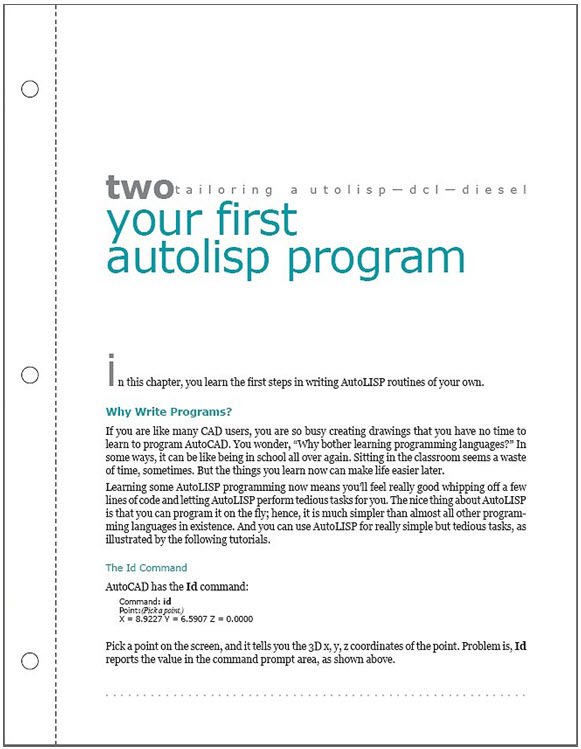 Tailoring AutoLISP DCI Diesel - Chapter 2