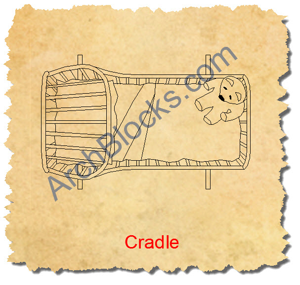 Windsor Cradle CAD Symbol Plan View