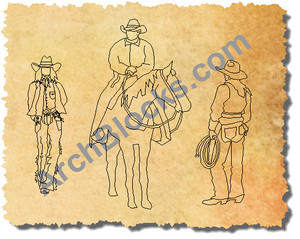 ArchBlocks CAD Cowboys Cowgirls