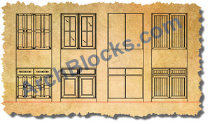ArchBlocks CAD Cabinet Doors and Hardware