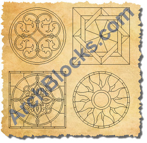 ArchBlocks CAD Floor Tile Medallions