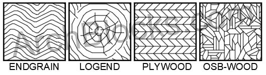 autocad hatch wood grain